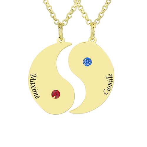 Collier Couple Personnalise Yin Yang La Boutique Mab Collier Couple Personnalise Yin Yang La Boutique Mab