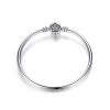 Bracelet jonc étoile en Argent Massif 925 Style Pandora • Avec un fermoir sphérique c'est le charm remarquable pour briller de jour comme de nuit