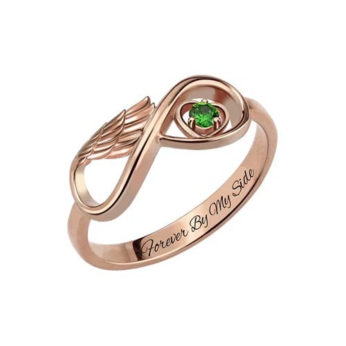 Bague Infini Mon Ange A Personnaliser La Boutique Mab