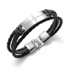 Bracelet personnalisé pour homme noir