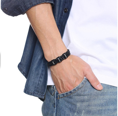 Bracelet homme gravé texte bracelet personnalisé avec inscription