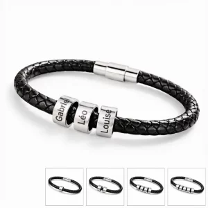 Bracelet tressé personnalisé homme