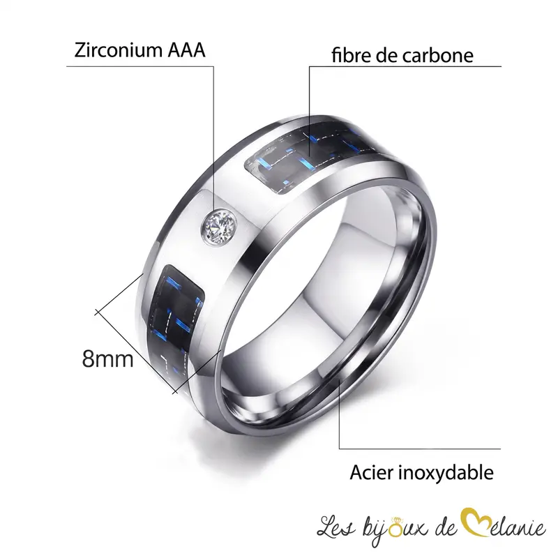 Caractéristiques - Bague homme gravée - Pour homme - Les Bijoux de Mélanie