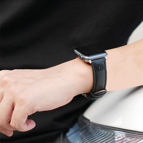 bracelet mixte apple watch personnalisable avec texte