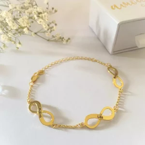 Bracelet personnalisé 3 infini
