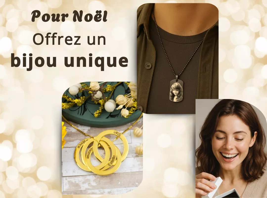 Bijoux personnalises Noel 2025 - Bannière mobile - Les bijoux de Mélanie