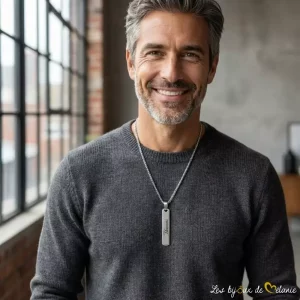 Collier gravé fabriqué en France - Les Bijoux de Mélanie