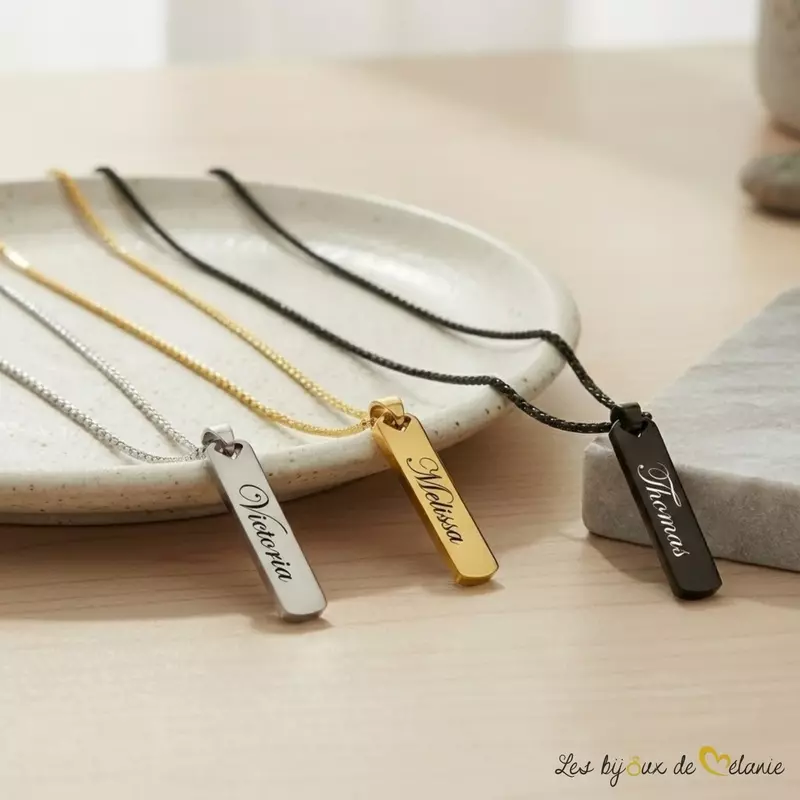 Collier prénom personnalisé - Les Bijoux de Mélanie