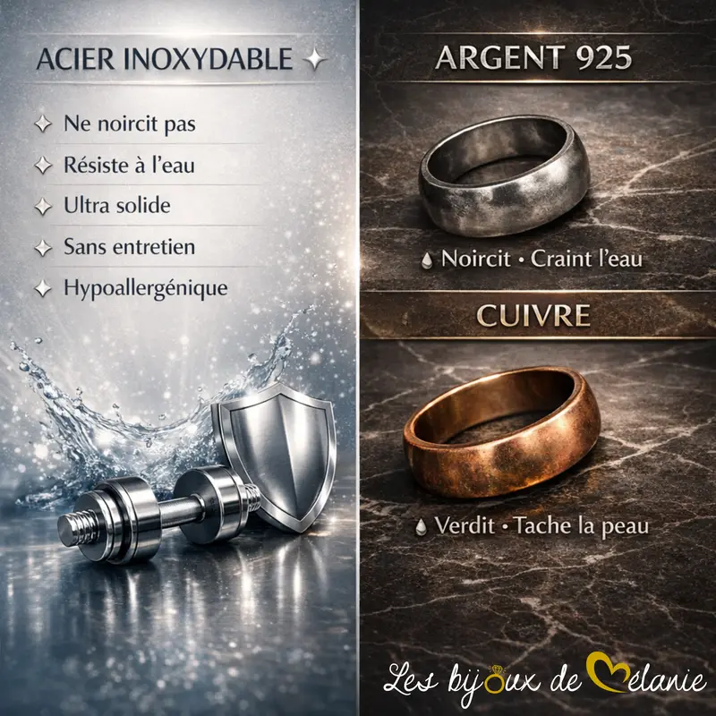 Les avantages de l'acier inoxydable 316 L hypoallergénique - Les Bijoux de Mélanie