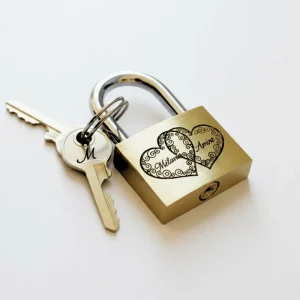Cadenas d’Amour Personnalisé avec Gravure Laser – Fabrication Française | Les Bijoux de Mélanie
